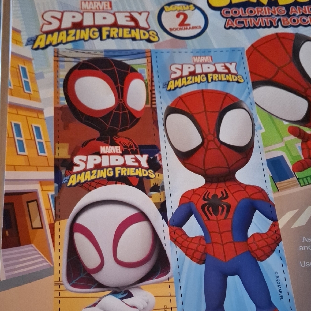 Marvel Spidey and His Amazing Friends Jumbo Coloring & Activity Book - Red Blue - Picture 5 of 5
